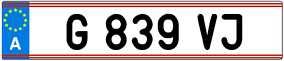 Trailer License Plate